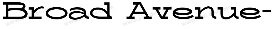 Broad Avenue字体转换
